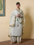 Hussain Rehar Pret SS'25 Raw Silk Embellished Stitched 3-Piece Suit-Miage