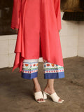 Jugnu by Hussain Rehar Basics'24 Cotton Embroidered Stitched 2-Piece Suit-Coraline