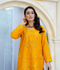 HU Studios Soléa Collection Lawn Cotton Embroidered Stitched 2-Piece Suit-Golden Marigold