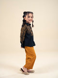 Velvour Girls Cotton Embroidered Co-Ord Set-VG177-A