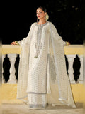 Hussain Rehar Luxury Pret Eid'23 Raw Silk Embellished Stitched 3-Piece Suit-Misty