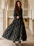 Black Panache Apparel Noor Mahal Cotton Printed Stitched Suit-Roshina