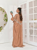 Farooq Hameed Studio Velvet Embroidered Kaftan Set-Dia