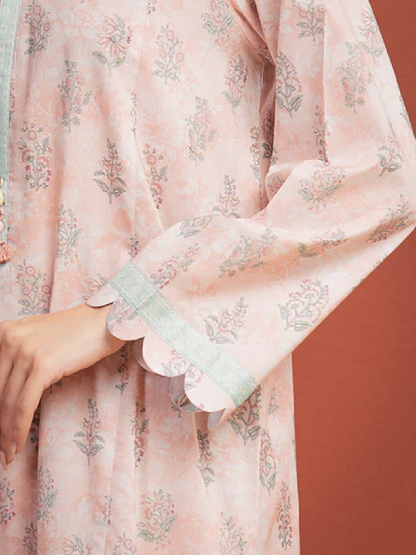 Edenrobe Allure Summer Lawn Printed Unstitched 3-Piece Suit-EWU5A1-35300