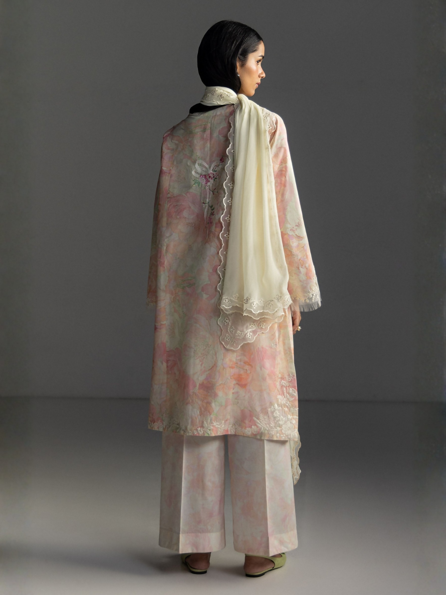 COCO by Zara Shahjahan Lawn'26 Embroidered Unstitched 3-Piece Suit-Aira-6B