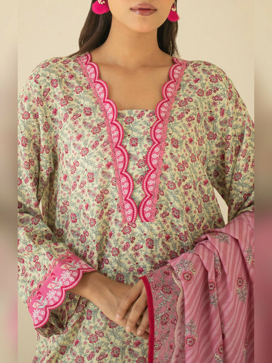 Orient Khaddar Printed Unstitched 3-Piece Suit-OTL-24-299
