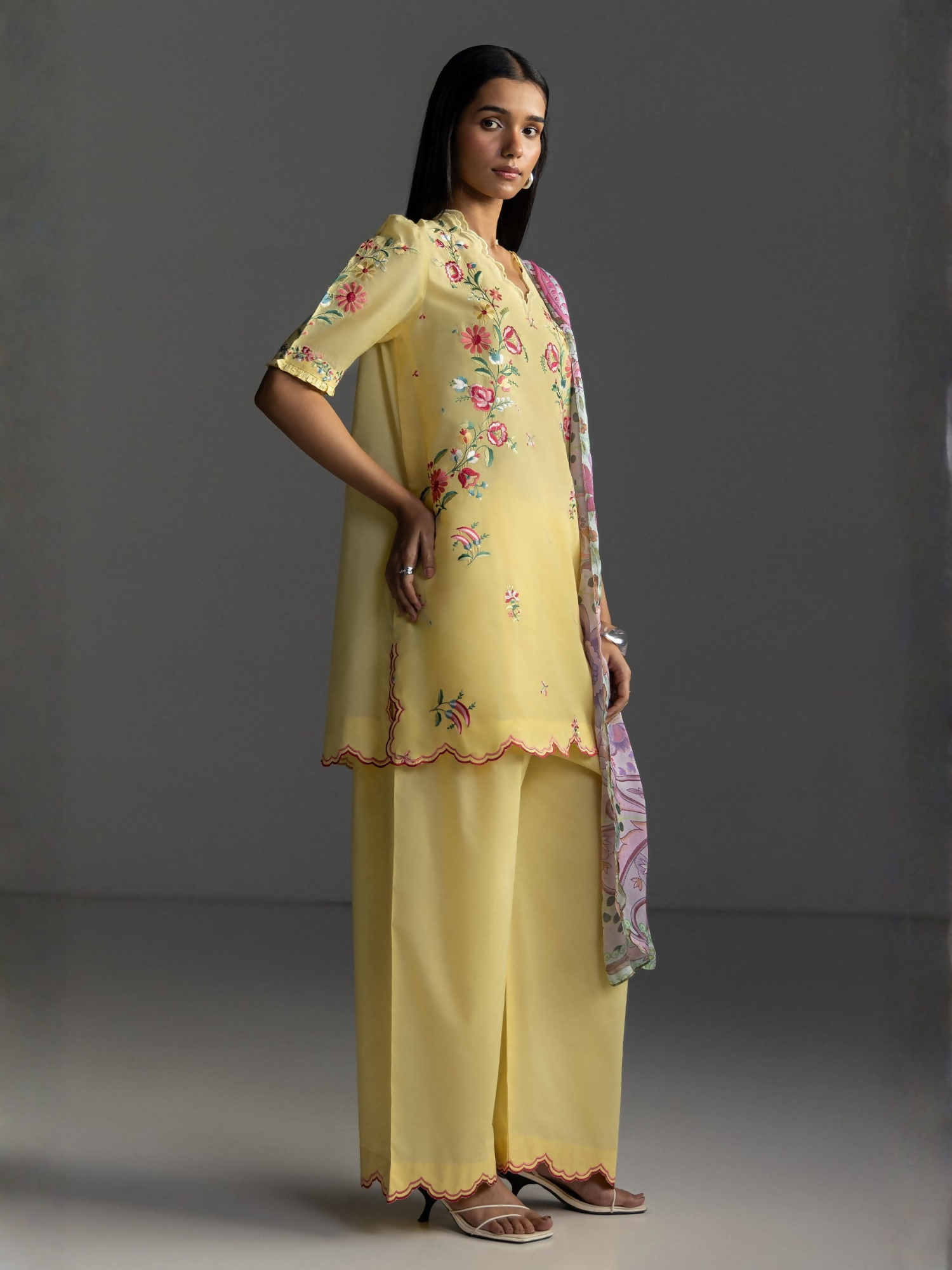 COCO by Zara Shahjahan Lawn'26 Embroidered Unstitched 3-Piece Suit-Seren-5B