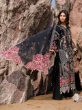 Mahnur Sirene Luxury Lawn Embroidered Unstitched 3-Piece Suit-Azure