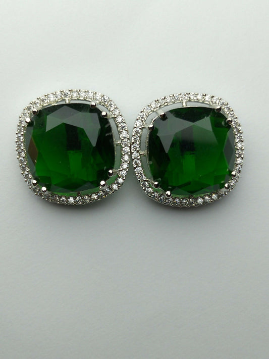 H&A Jewellery One Carat American Diamond Stud Earrings