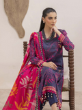 Naqsh Summer Glow 2 Luxury Lawn Digital Printed Unstitched 3-Piece Suit-Pickled Bluewood-00130