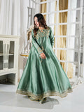 Farooq Hameed Studio Pariza Lux Festive'25 Pure Glass Silk Embroidered Stitched 3-Piece Suit-Mahrosh