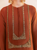 Hussain Rehar Chamak Damak Raw Silk Embellished Stitched 3-Piece Suit-Lesk