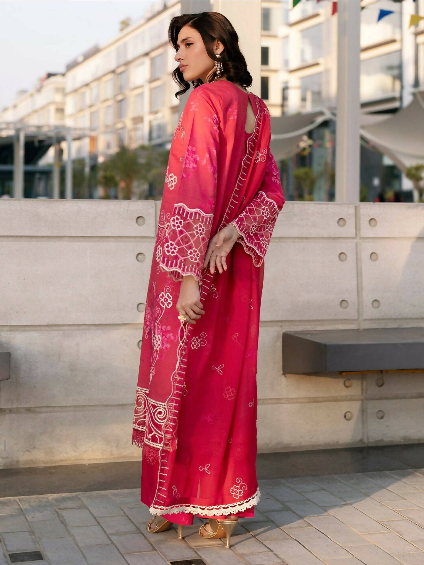 Mahnur Broadway Luxury Lawn'26 Embroidered Stitched 3-Piece Suit-BW-013