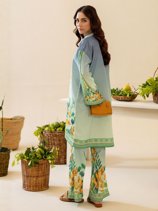 Panache Apparel Crepe De Luxe Crepe Printed Co-Ord Set-Xyra