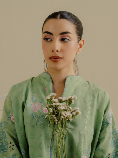 COCO by Zara Shahjahan Jacquard Embroidered Unstitched 3-Piece Suit-Sufa-5A