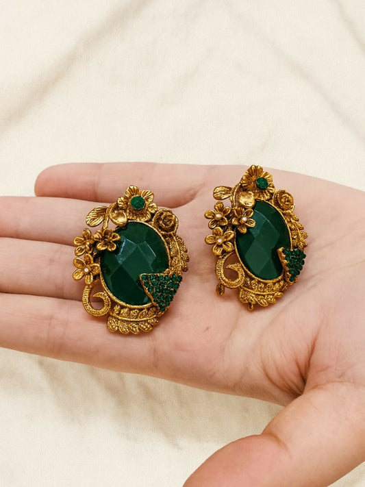 Durwaj's Floral Stud Earrings-DW-006