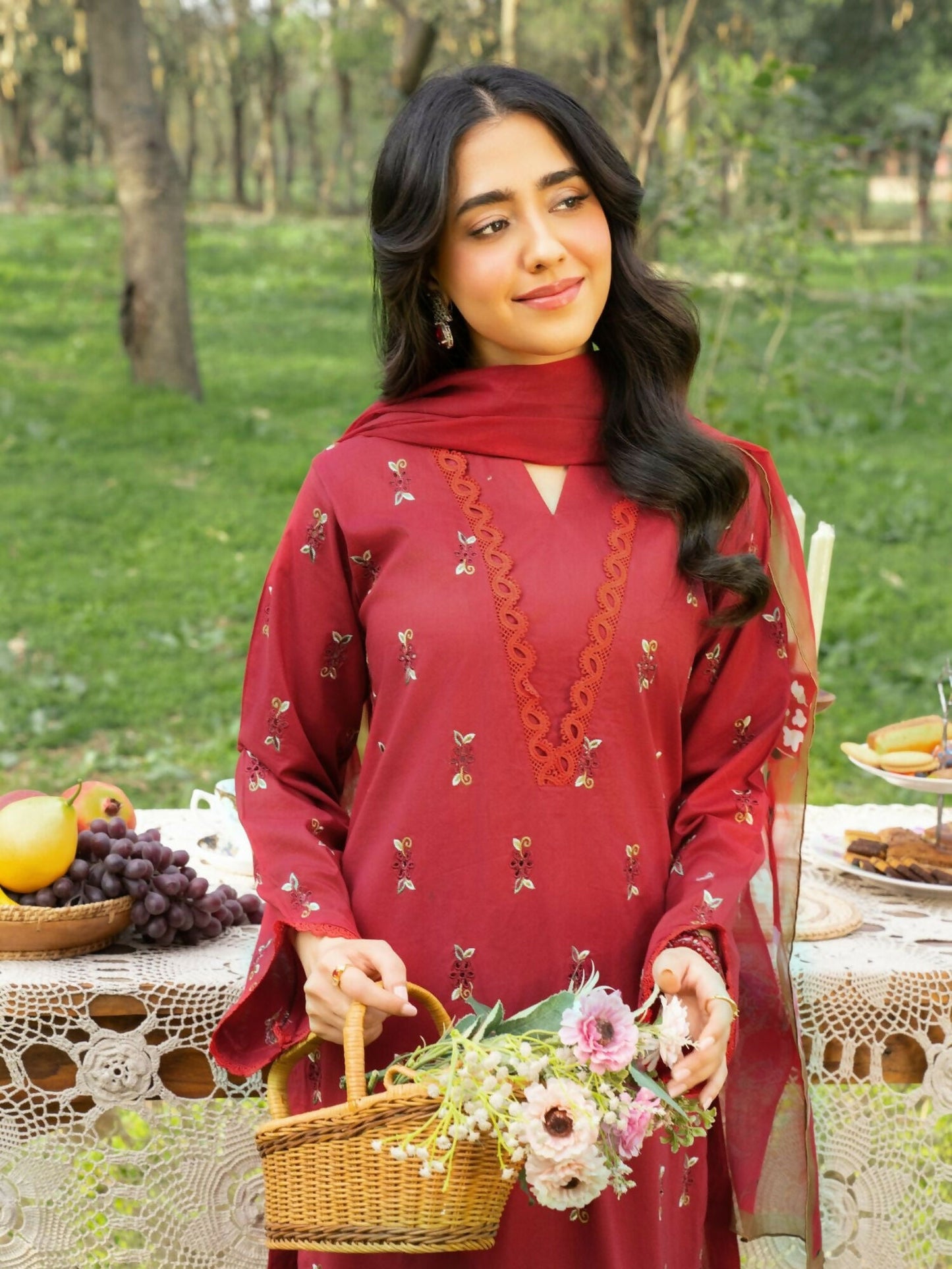 Panache Apparel Serenity Cotton Lawn Embroidered Stitched Suit-Reverie