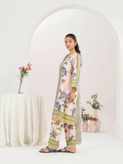 Stylish Collection Serene Summer Poly Lawn Printed Stitched 3-Piece Suit-Rukhsar.