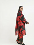 Imran Aftab Valentine's Day Raw Silk Printed Stitched 3-Piece Suit-IAVD 06