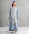 Panache Apparel Dear Summer Silk Lawn Printed Kaftan-Blue Whisper