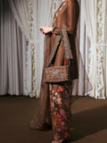 Hussain Rehar Basic Not Basic 3 Raw Silk Embellished Stitched 3-Piece Suit-Sorel