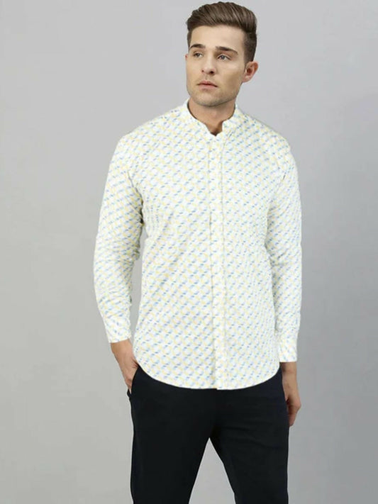 Funky’s Printed Rage Blue Lift Shirt-10233