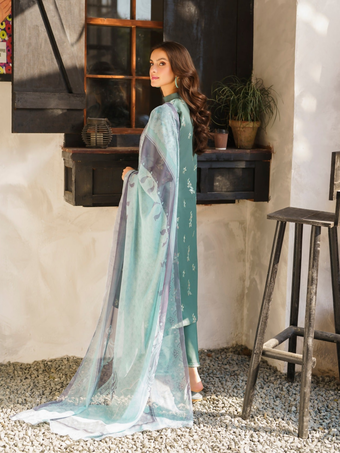 Panache Apparel Lawn Embroidered Stitched Suit-Hana