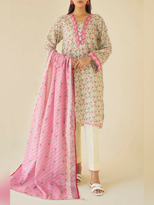 Orient Khaddar Printed Unstitched 3-Piece Suit-OTL-24-299