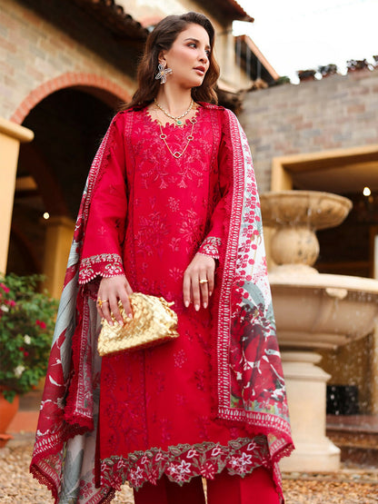 Rang Rasiya Florence Summer Edit'26 Lawn Embroidered Unstitched 3-Piece Suit-Meharmah