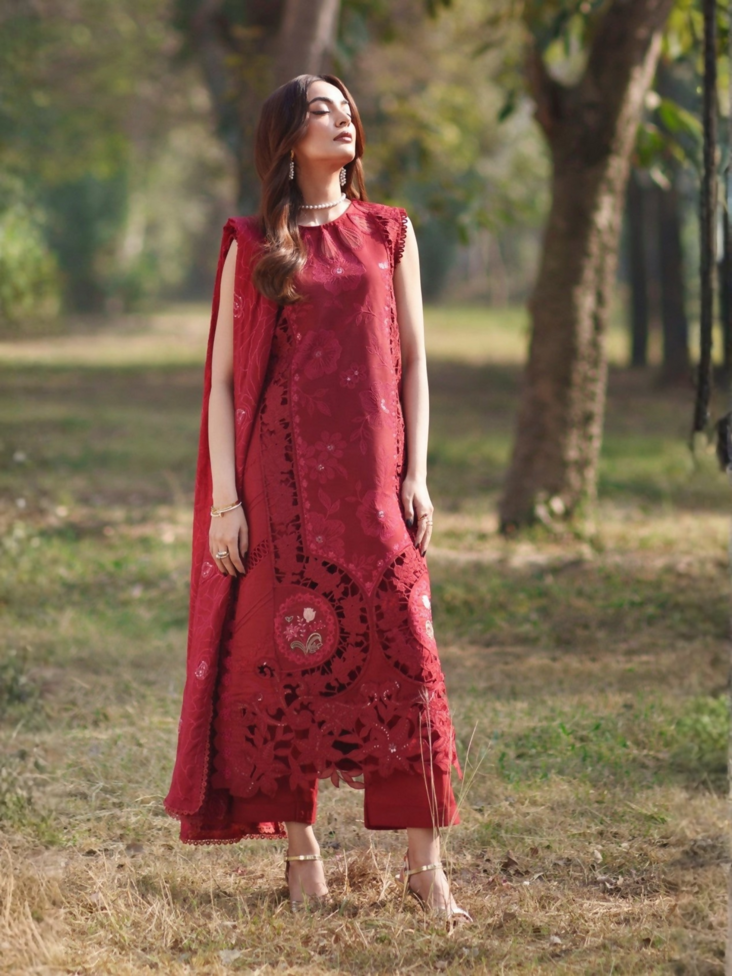 Parishay Summer Queen Lawn Embroidered Unstitched 3-Piece Suit-SQ-01