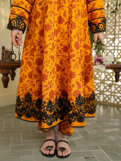 Panache Apparel Khaddar Embroidered Stitched Suit-Sienna