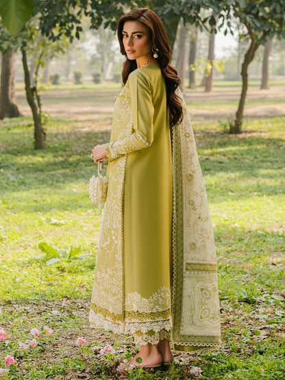 Binilyas Lawn Embroidered Unstitched 3-Piece Suit-231-A
