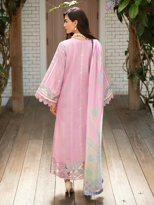 Mushq A Moi Luxury Lawn Embroidered Unstitched 3-Piece Suit-Endless Love