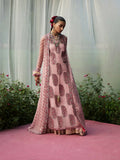Hussain Rehar Festive Pret'25 Organza Embroidered Stitched 3-Piece Suit-Havena