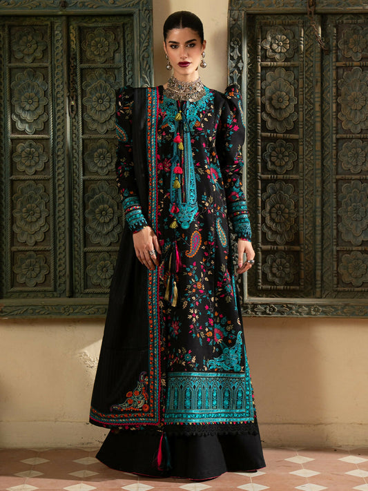 Binilyas Gulrukh Khaddar Embroidered Unstitched 3-Piece Suit-67-A