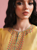 Hussain Rehar Basic Not Basic IV Raw Silk Embellished Stitched 3-Piece Suit-Mariglod