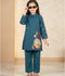 Velvour Girls Cotton Embroidered Co-Ord Set-VG216-A
