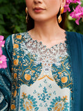 Parishay Ivy Bloom Viscose Embroidered Unstitched 3-Piece Suit- IW - 04