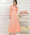 Ruby's Couture Basic Element '25 Georgette Embellished Dress Set-Cinnabar