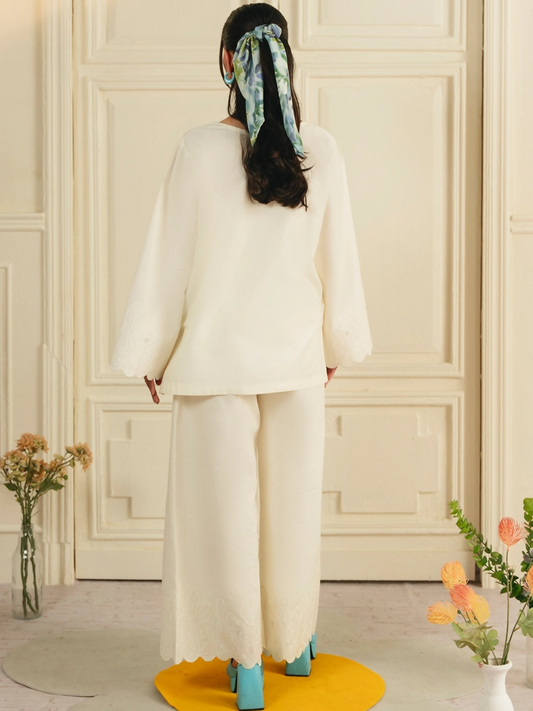 Mannat Clothing Boho Summer'26 Cotton Embroidered Stitched Suit-Crescent