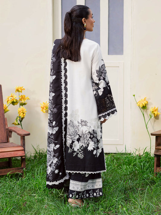 Mahnur Gardenia Khaddar Embroidered Unstitched 3-Piece Suit-GR-05
