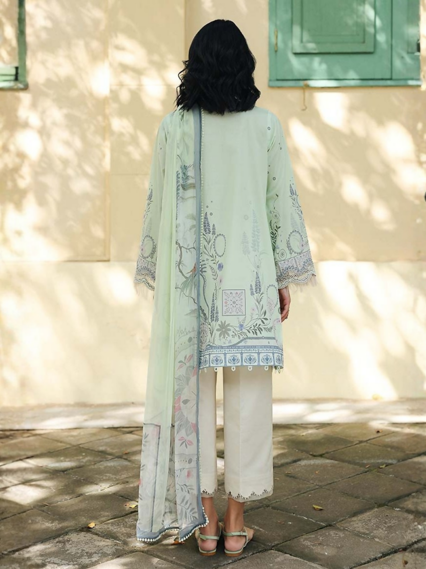 Qalamkar Qprints Lawn'26 Embroidered Unstitched 3-Piece Suit-AX-04-(B)-Asha