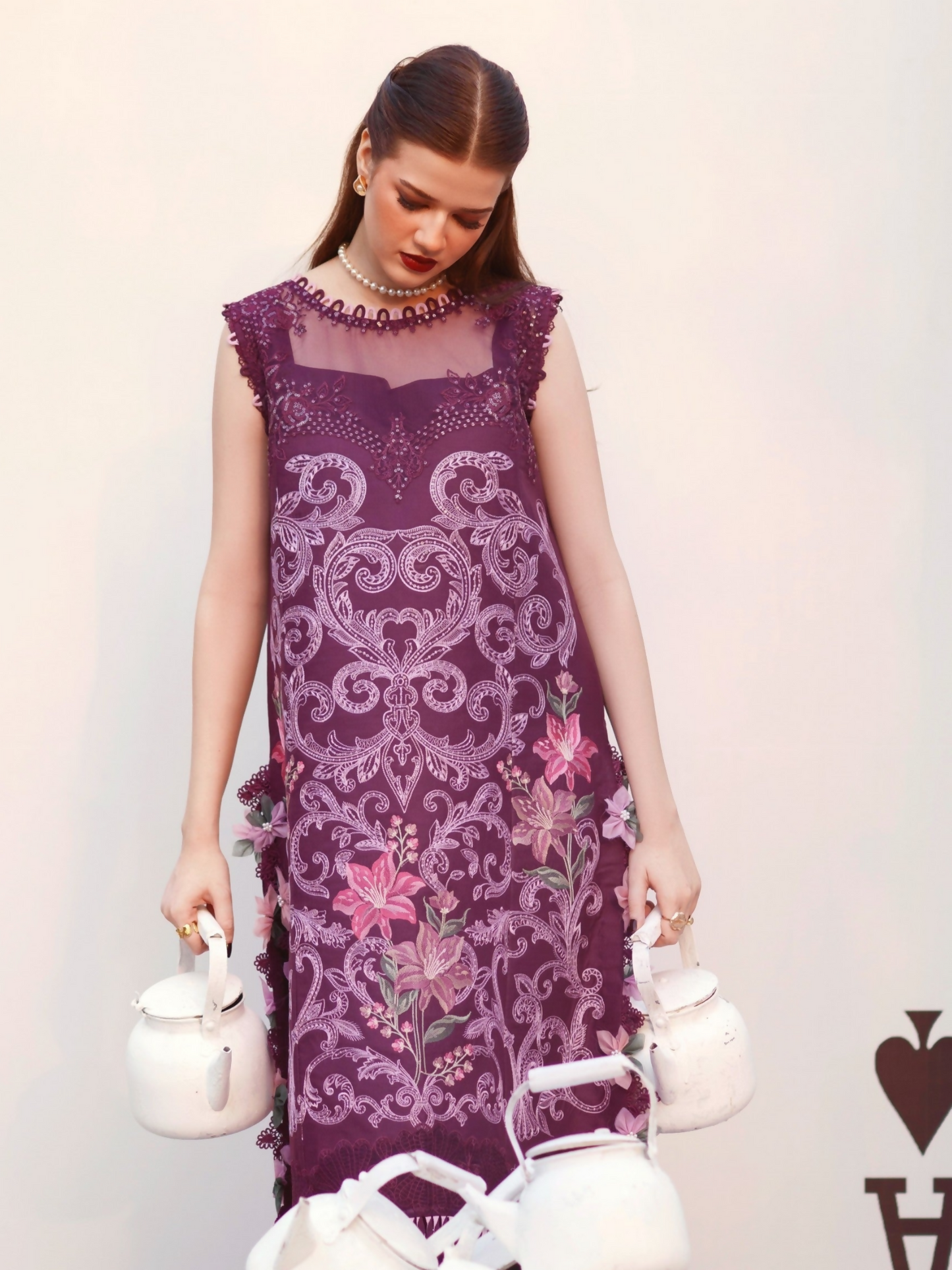 Parishay Summer Queen Lawn Embroidered Unstitched 3-Piece Suit-SQ-07