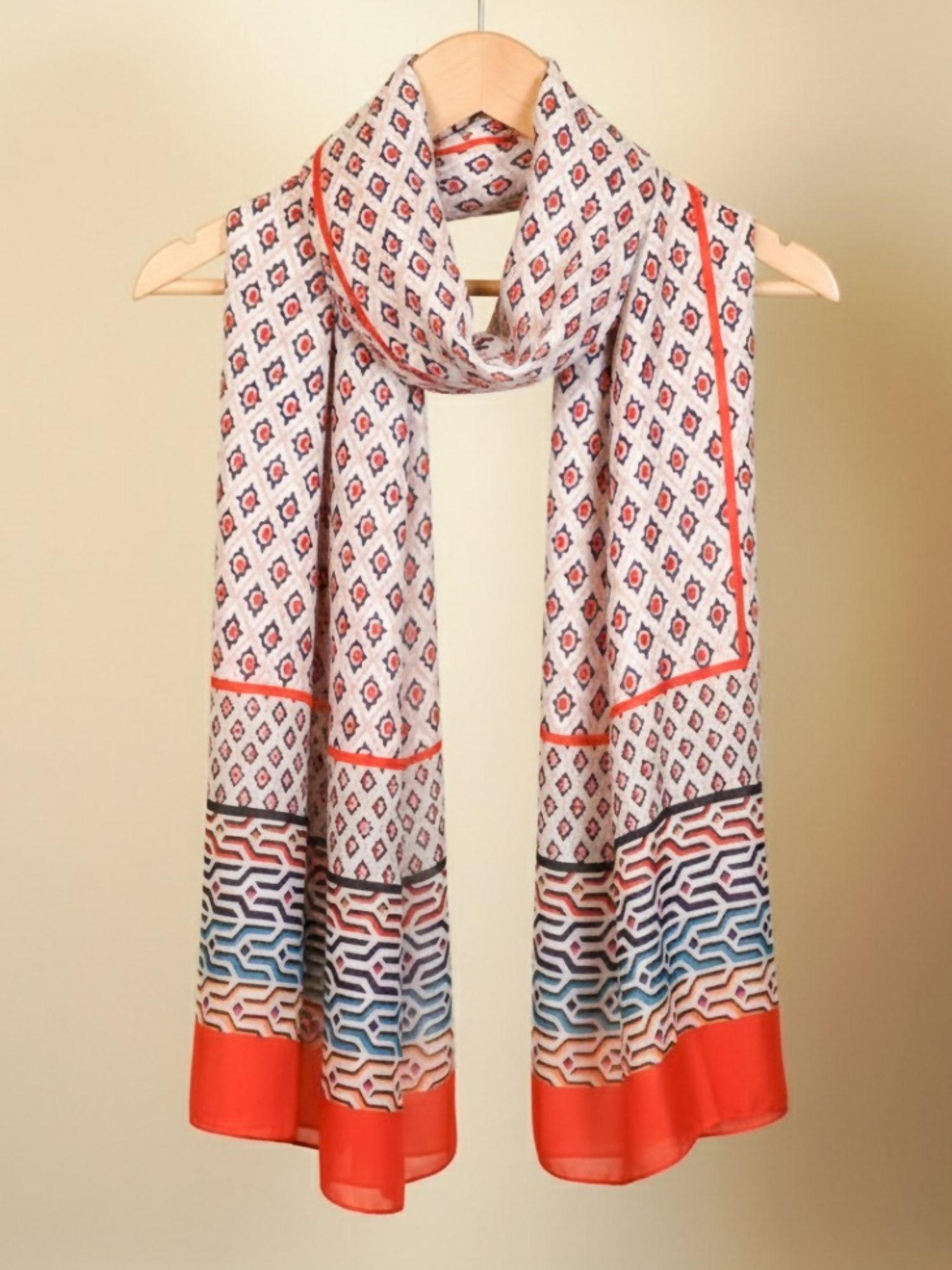 Scarves By Madiha Silk Printed Stole