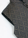 Velvour Boys Jacquard Printed Waistcoat-VW05-B