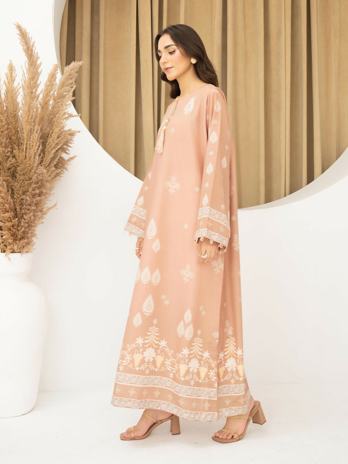 Panache Apparel Florise Lawn Printed Shirt-Elura