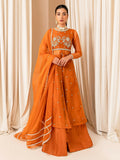 Allure By IH Luxe Formals Organza Embellished Lehenga-Coco