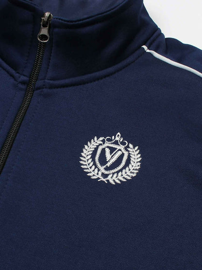 Velvour Fleece Mock Neck Tracksuit-VWT012-A