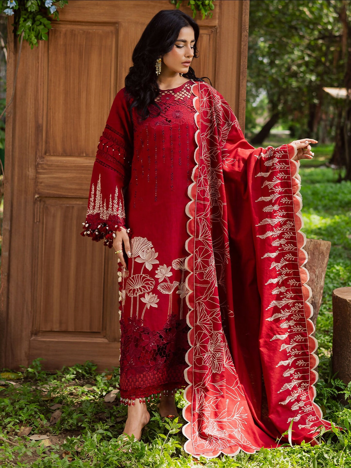 Parishay Winterwood Tales Khaddar Embroidered Unstitched 3-Piece Suit- WW - 03
