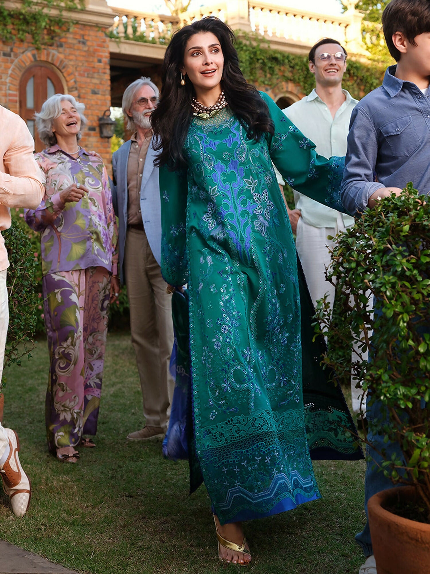 Mushq A Moi Luxury Lawn Embroidered Unstitched 3-Piece Suit-Blooming Romance